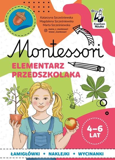 Kapitan Nauka. Montessori. Elementarz przedszkolaka