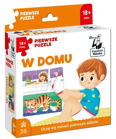 Kapitan Nauka. Pierwsze puzzle. W domu