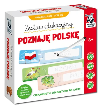 Kapitan Nauka. Poznaję Polskę. Książka + puzzle