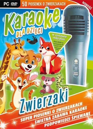 Karaoke dla dzieci: Zwierzaki - z mikrofonem. PC-DVD