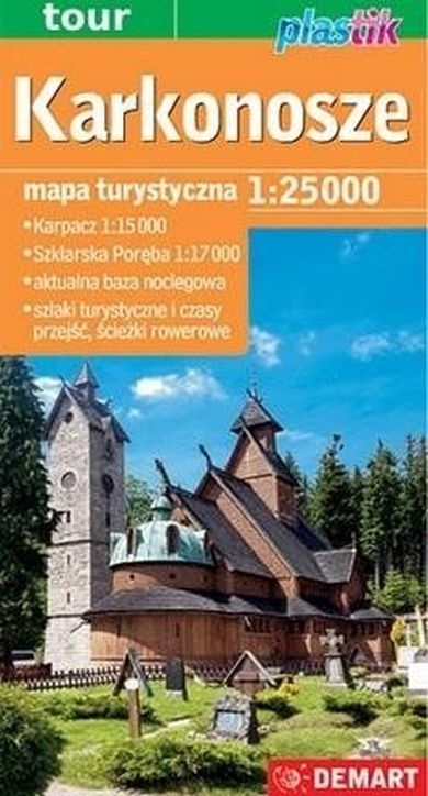 Karkonosze - mapa turystyczna plastik