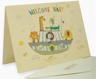 Karnet B6 + koperta, narodziny łódka