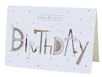 Karnet B6 + koperta, urodziny, napis