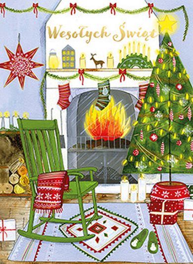 Karnet B6, Boże Narodzenie, kominek