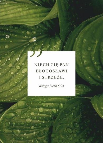 Karnet, Niech Cię Pan błogosławi, liście