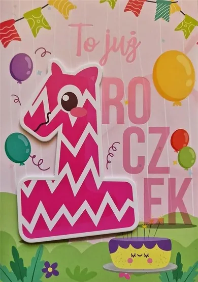 Karnet roczek, dziewczynka