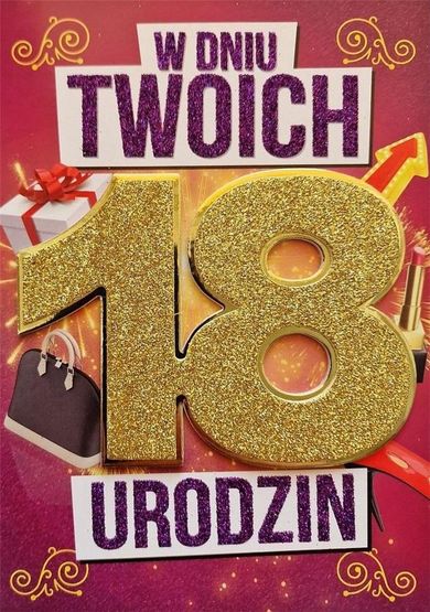 Karnet urodziny, 18 damskie