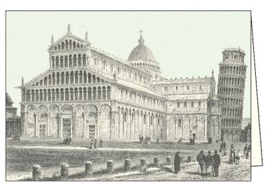 Karnet z kopertą, Pisa Piazza Miracoli