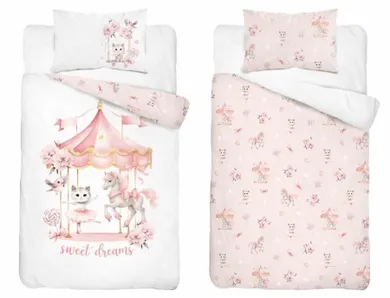 Karuzela, 2-częściowy komplet pościeli dziecięcej, 100-135 cm