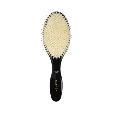Kashōki, Smooth White Detangler, duża szczotka z białym włosiem dzika, oval