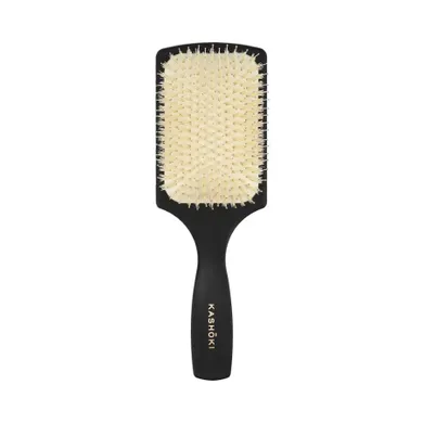 Kashōki, Smooth White Detangler, szczotka z białym włosiem dzika, paddle
