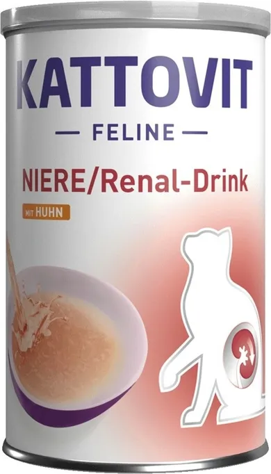 Kattovit, Drink Niere/Renal, kurczak, przysmak na nerki dla kota, 135 ml