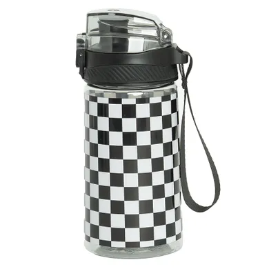 Kayokki, bidon, Szachownica, czarno-biała, 500 ml