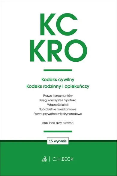 KC. KRO. Kodeks cywilny. Kodeks rodzinny