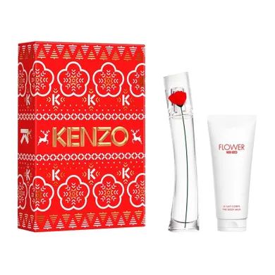 Kenzo, Flower by Kenzo, zestaw: woda perfumowana, spray, 30 ml + mleczko do ciała, 75 ml