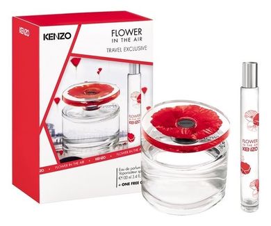 Kenzo, Flower In The Air, zestaw upominkowy, woda perfumowana, 100 ml + woda perfumowana - miniatura, 15 ml