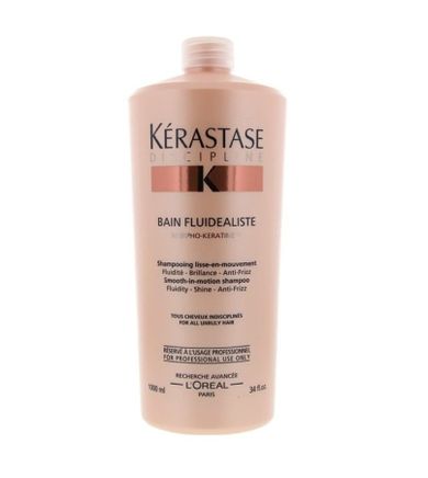 Kerastase, Discipline Bain Fluidealiste Smooth-In-Motion Shampoo, dyscyplinujący szampon do włosów bardzo zniszczonych, 1000 ml