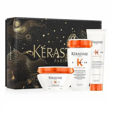 Kerastase, Nutritive, zestaw: szampon do włosów, 250 ml + maska do włosów, 200 ml + nektar termiczny, 150 ml
