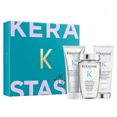 Kerastase, Symbiose, zestaw: oczyszczający szampon do włosów, 250 ml + kojąca odżywka do włosów, 200 ml + mikro-złuszczający peeling do skóry głowy, 200 ml