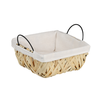 Kesper, koszyk na pieczywo z drewniana plecionką, 23-20 cm