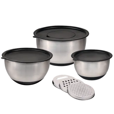 Kesper, zestaw 3 misek do mieszania z tarkami w zestawie