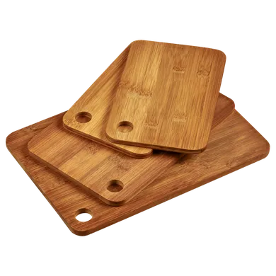 Kesper, zestaw 4 desek do krojenia z ciemnego bambusa