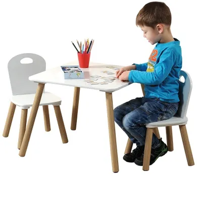 Kesper, zestaw mebelków, stolik + 2 krzesełka