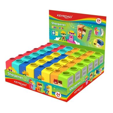 Keyroad, Cartoon, temperówka podwójna, plastikowa