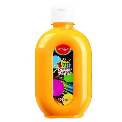 Keyroad, farba plakatowa, fluorescencyjna, neonowa pomarańczowa, 300 ml