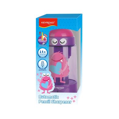 Keyroad, temperówka elektryczna, USB, pojedyncza, fioletowa