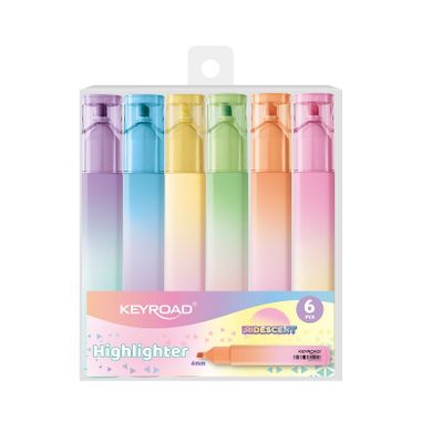 Keyroad, zakreślacz, opalizująca obudowa, 6 kolorów