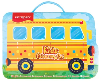 Keyroad, zestaw artystyczny, Autobus, 54 elementy