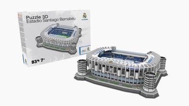 Kick Off Games, stadion Santiago Bernabeu, puzzle 3D, 83 elementy