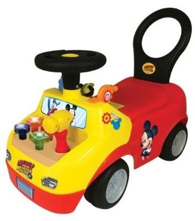 Kiddieland, Myszka Miki, jedździk interaktywny, samochód, żółty