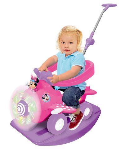 Kiddieland, Myszka Minnie, jeździk, Minnie Plane Activity, 4w1