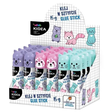Kidea, klej w sztyfcie z figurkami, 15g, 1 szt.