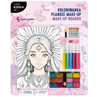 Kidea, Kolorowanka, Plansze Make-up, 5 obrazków