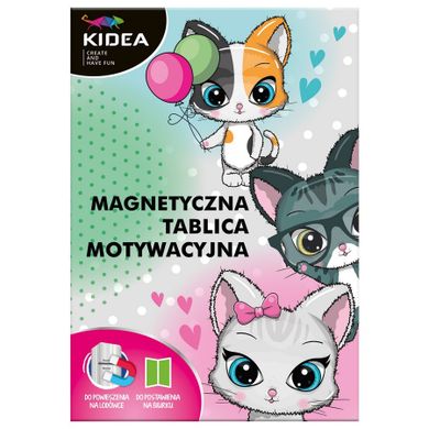 Kidea, kotki, tablica motywacyjna, magnetyczna