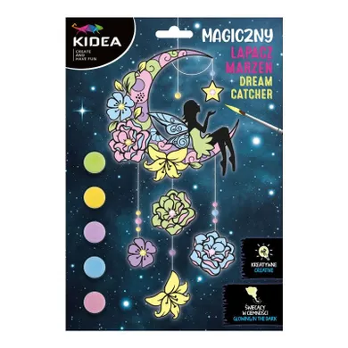Kidea, magiczny łapacz marzeń, świecący w ciemności, zestaw kreatywny