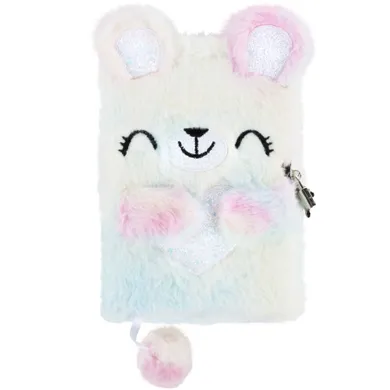 Kidea, pamiętnik pluszowy z kłódką, miś