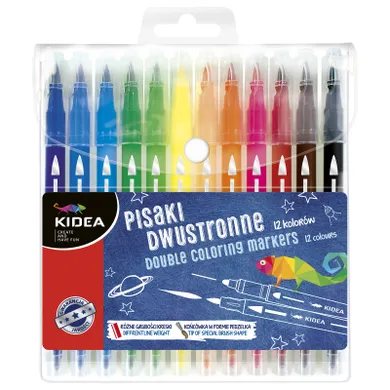 Kidea, pisaki dwustronne, 12 kolorów