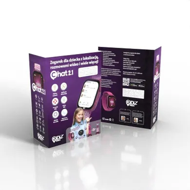 Kidiz Watch, Chat, smartwatch, różowy