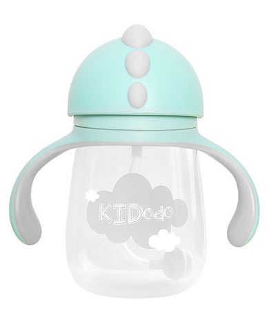 KIDodo, bidon z obciążoną słomką, miętowy, 260 ml, 6m+