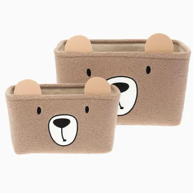 Kids Collection, Nimi, pluszowe koszyki na zabawki, 2 szt.