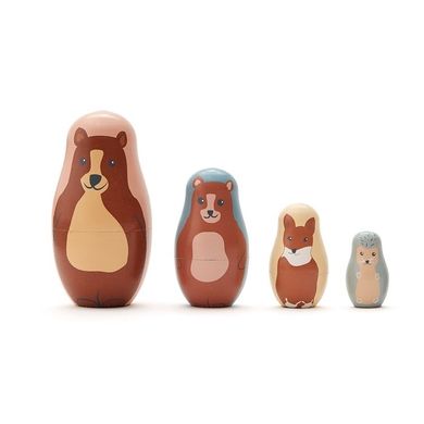 Kids Concept, Edvin, Zwierzęta, matrioszka, drewniana układanka
