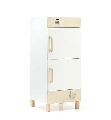 Kid's Concept, Kid's Hub, drewniana lodówka z zamrażarką