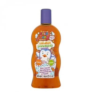 Kids Stuff Crazy, Colour Changing Bubble Bath, magiczny płyn do kąpieli zmieniający kolor wody z pomarańczowej na zieloną, 300 ml