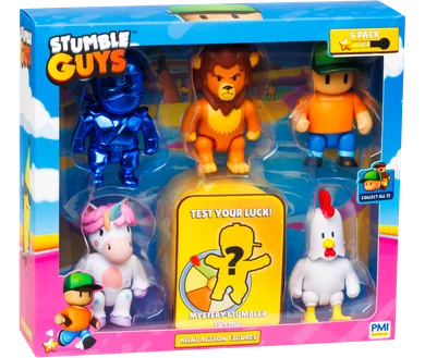 Kids World, Stumble Guys, Deluxe Box, zestaw mini figurek, 6 szt.