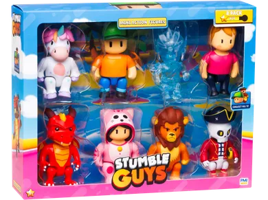 Kids World, Stumble Guys, Deluxe Box, zestaw mini figurek, 8 szt.