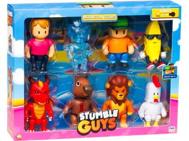 Kids World, Stumble Guys, Deluxe Box, zestaw mini figurek, 8 szt.